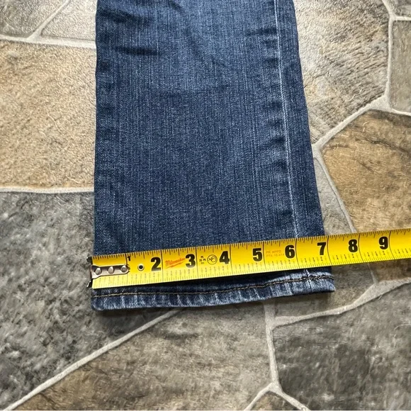 Talbots Signature Crop Flare Petite Jean Capris - Picture 14 of 14